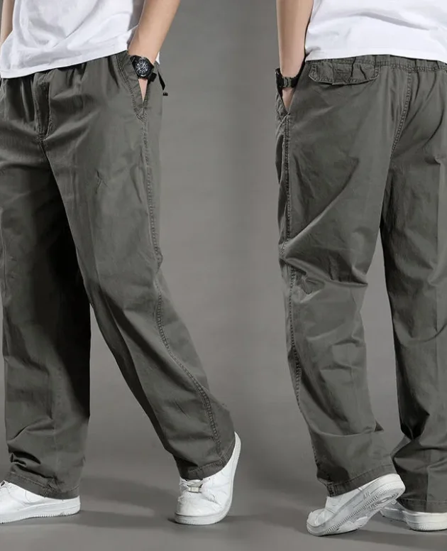 Men's Cargo Pants Summer Spring Cotton Work Wear New In Large Size 6XL Casual Climbing Joggers Sweatpants Hombre Autumn Trousers