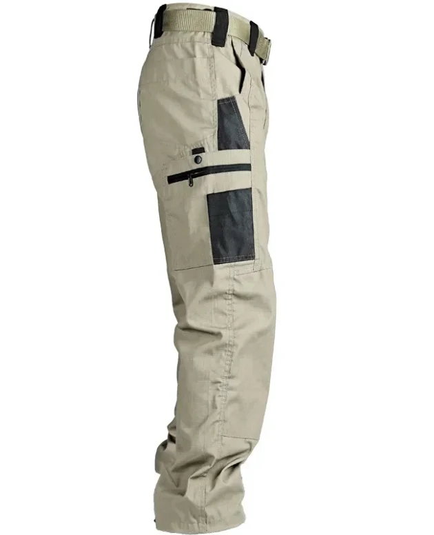 Multi-Pocket Men's Tactical Casual Pants Cargo Pants Outdoor Hiking Trousers Wear-Resistant Training Overalls