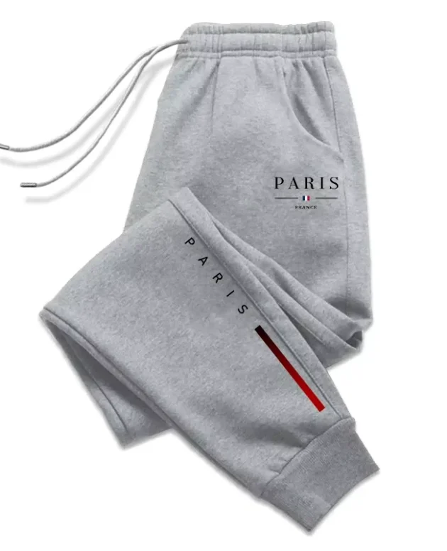 2026 New Arrival Paris Printed Sweatpants for Men High Grade Male Home Outdoor Casual Sports Jogger Pants Urban Fashion Trousers