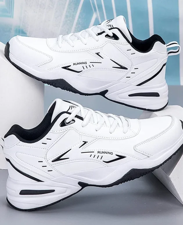 Chunky Sneaker for Men Thick Sole Versatile 2025 New Trend Mesh Lace Up Breathable Casual Sports Shoes Increased Soft Soles