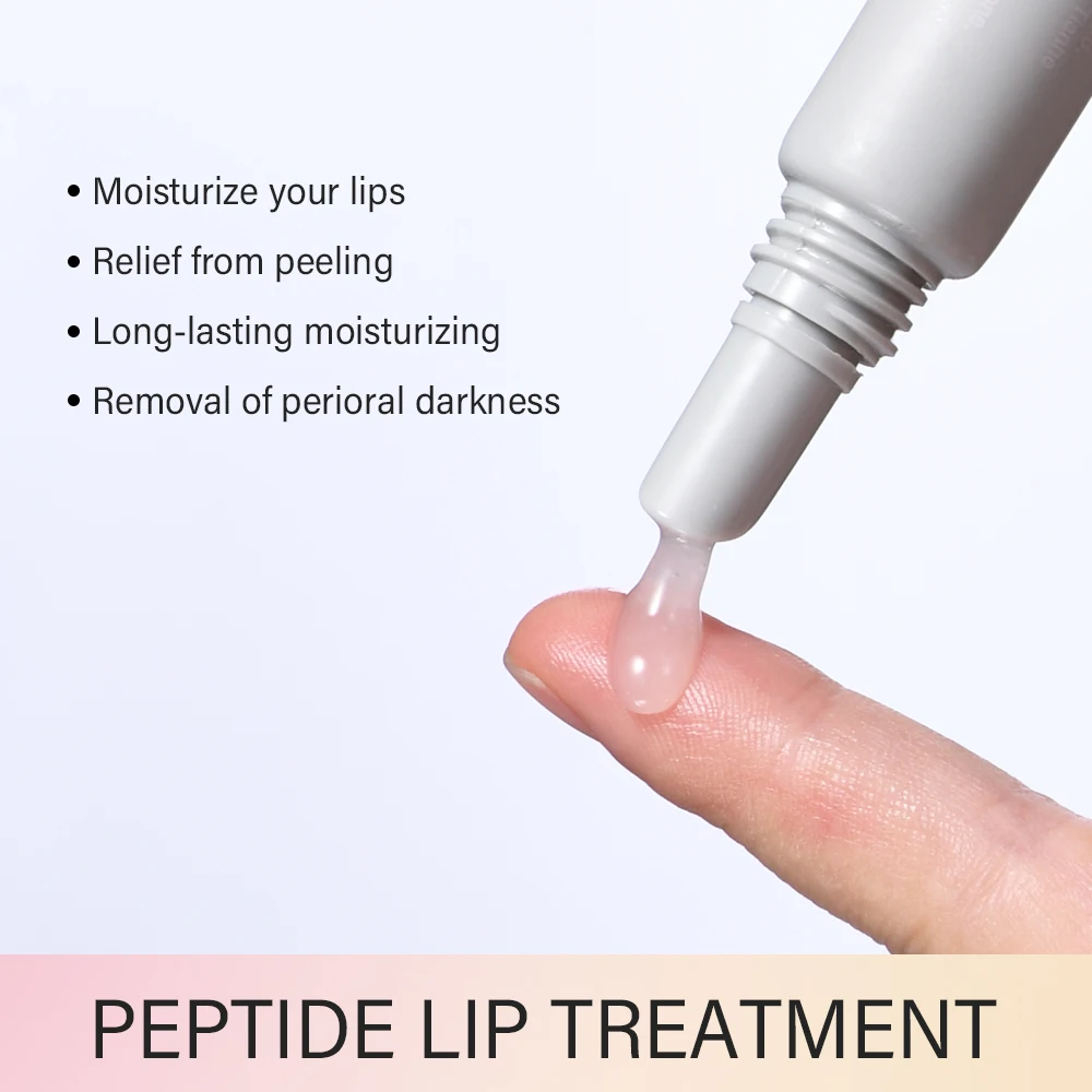 10ml Moisturizing Peptide Lip Treatment Lip Mask Gel Remove Dead Skin Lipstick Base Lip Cream Lip Care Mask Reduce Lip Lines - Image 4