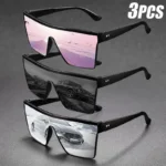 2-4PCS Oversize frame One-piece Goggle Men Woman Sunglasses Interior Accessory Protective Gears Anti Glare Car Driving Glasses