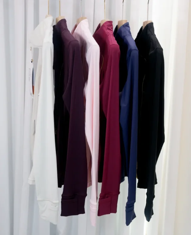New Version Gold Zipper Slimming Jacket Yoga Stand Collar Coat Slim Fit Quick-Dry Sports Thin GoldThin Twilight Rose Gold Summer