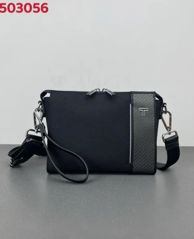 Men's Ballistic Nylon Crossbody Bag Business Casual Daily Commuting Shoulder Handheld Sling Pack Lightweight Travel Organizer
