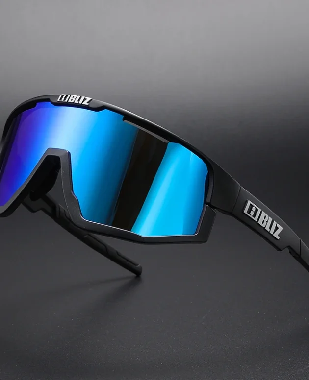 B BLIZ Fusion Polarized Bike Glasses 3-Pack - UV Protection Cycling Goggles for Men/Women with Interchangeable Lenses