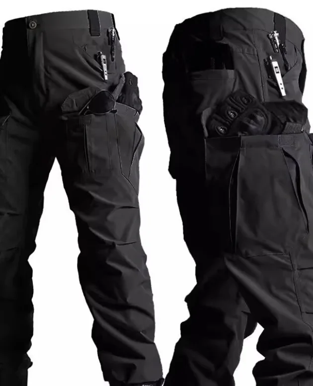 Men's Tactical Cargo Pants, Slightly Stretch Fabric, Soft and Breathable, Multi-Pocket, Suitable for Casual Outings
