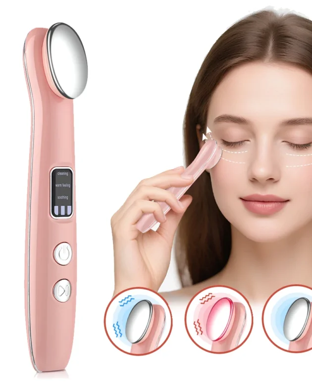 Vibration Red Light Eye Massager Pen Hot Compress Beauty Anti Wrinkles Eye Lifting Wand Eye Care for Dark Circles Eye Bag Reduce