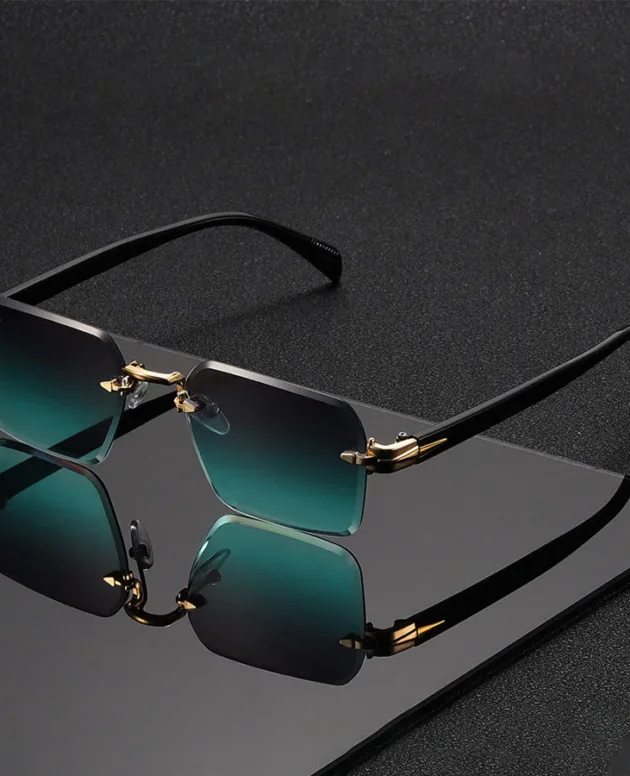 Classic Unisex Fashion Sunglasses Frameless Trendy Eyewear for Holiday Costume Suitable Best Gift for Festive Occasions