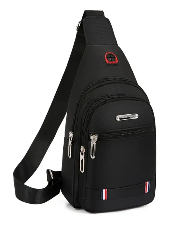 Black Grey Brown Men Messenger Bags New Rectangle Oxford Cloth Men Crossbody Bag USB Charge Shoulder Bag Male 3 Zipper Bag