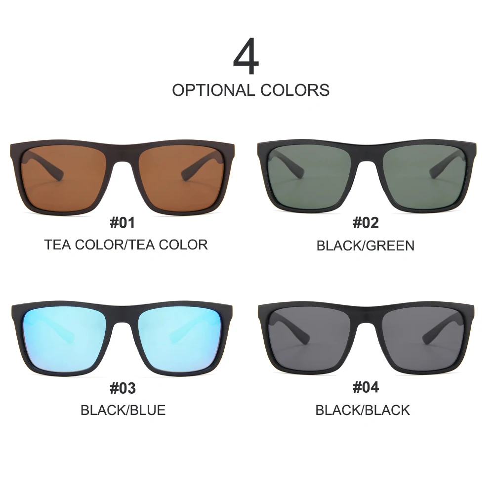 Square Vintage Polarized Sports Sunglasses Men Women Driving Outdoor Fishing Sun Glasses UV400 Hiking Cycling Shield Sunglasses - Image 3