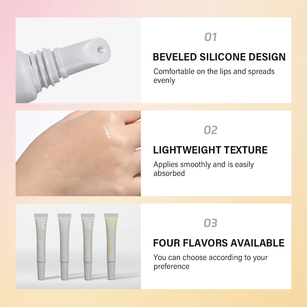 10ml Moisturizing Peptide Lip Treatment Lip Mask Gel Remove Dead Skin Lipstick Base Lip Cream Lip Care Mask Reduce Lip Lines - Image 3