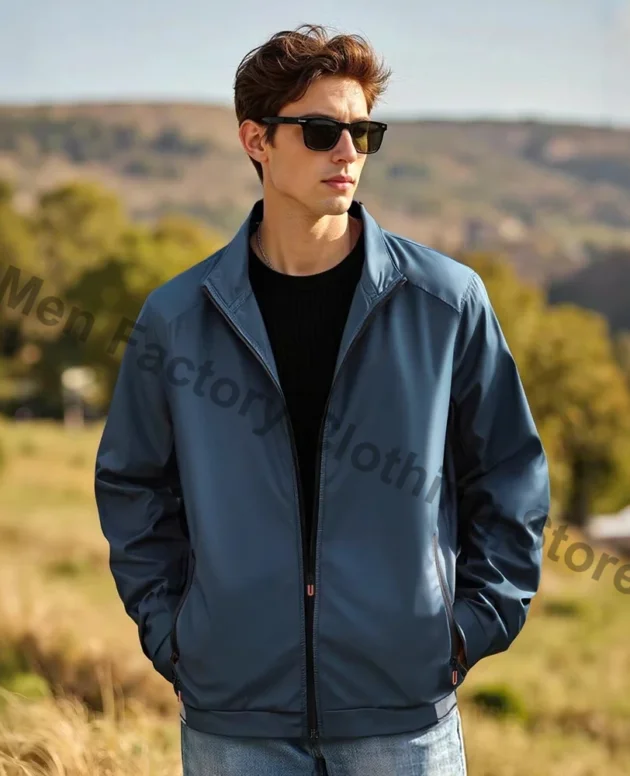 Men Summer Windbreaker Zip Pockets UV Sun Protection Jackets Breathable Ultra-light Working Clothes Outdoor Skin Thin Coats Camp
