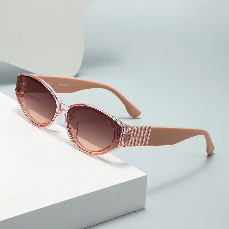 MUI MUI Glasses Stylish Fashion Designer Women Men Sunglasses Cute Oval Trending Shades Unisex Glamour Eyewear UV400 - Image 4