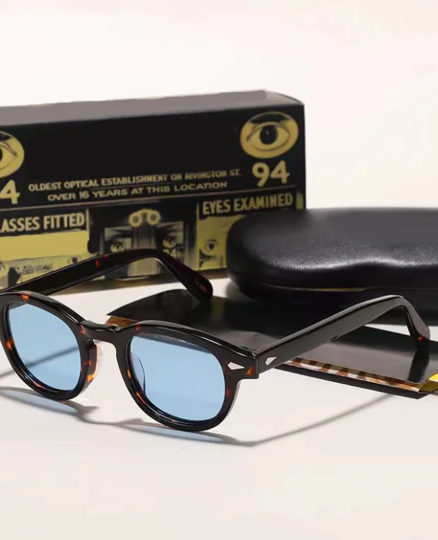 Johnny Depp Polarized Sunglasses Men Sun Glasses Woman Luxury Brand Vintage Acetate Frame Goggles