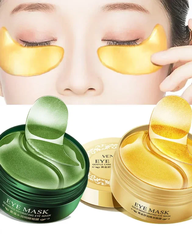 120pcs/2box Seaweed 24K Golden Collagen Eye Mask Anti Dark Circles Eye Bag Remover Moisturizing Anti-aging Eye Patches Skin Care