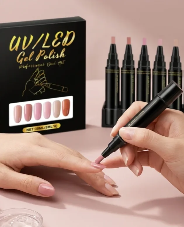 6 Color DIY Nail Art Pens High Pigment Quick Dry Free Draw Design Decorate Nails Safe Gentle Waterproof Nails Art Oil Pens Kit