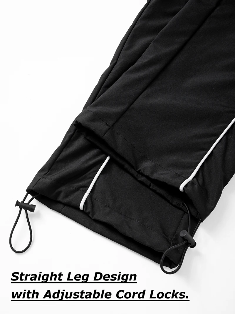 Men's Trendy Sporty Pants with Lines Gym Workout Running Trousers with Side Pockets Athletic Quick-Dry Breathable Sweatpants - Image 6