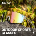 SCVCN Outdoor Fashion Cycling Glasses Bike Baseball Sunglasses for Men UV400 Sports MTB Goggles Bicycle Women Sunglasses Riding