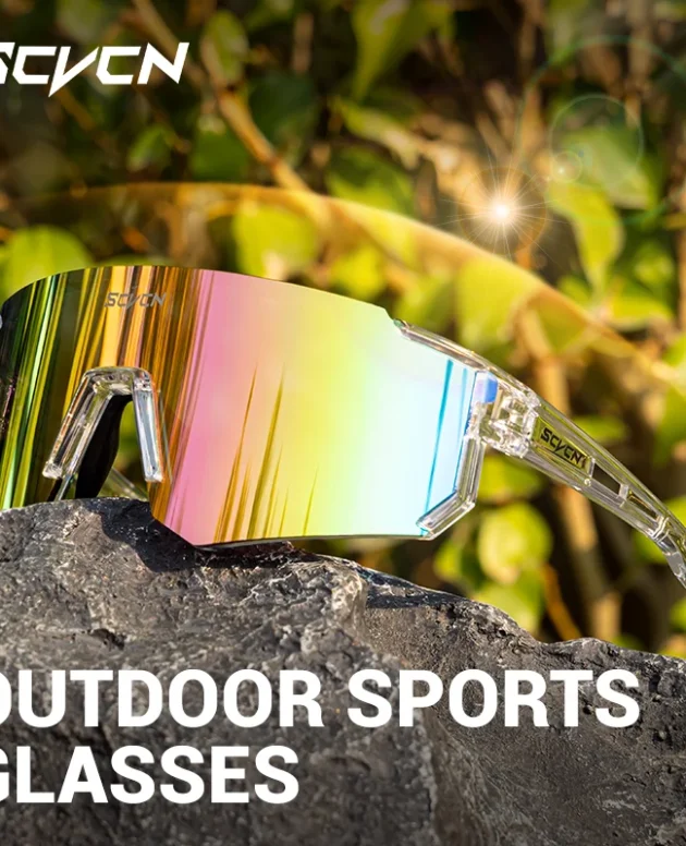SCVCN Outdoor Fashion Cycling Glasses Bike Baseball Sunglasses for Men UV400 Sports MTB Goggles Bicycle Women Sunglasses Riding