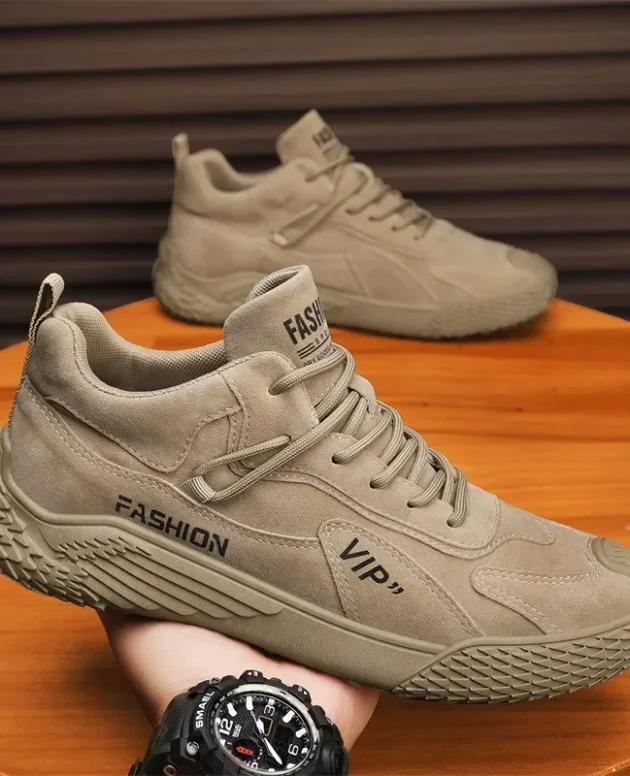 Casual Sneakers 2025 Summer New Fashion Increase Anti-slip Low-top Casual Sports Shoes Labor Protection Shoes Work Shoes