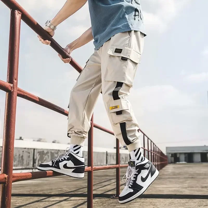 Mens Summer Army Green Loose Pant Joggers Pants Men Cargo Pants Hip Hop Casual Pockets Sweatpants Male Fashion Trousers - Image 3