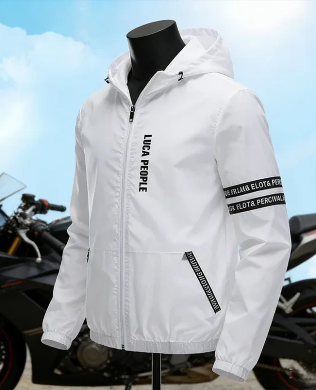 Summer Ice Silk Sunscreen Jackets Men's Clothing Lightweight Hooded Coat Outdoor UV Resistant Jacket Fishing Cycling Suit Male