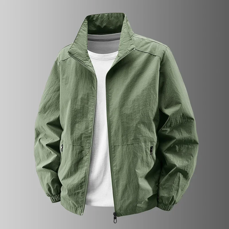 Men Outdoor Cycling High Quality UV Resistant Jacket Fashionable Versatile Windproof Breathable Jacket Spring Autumn Comfortable