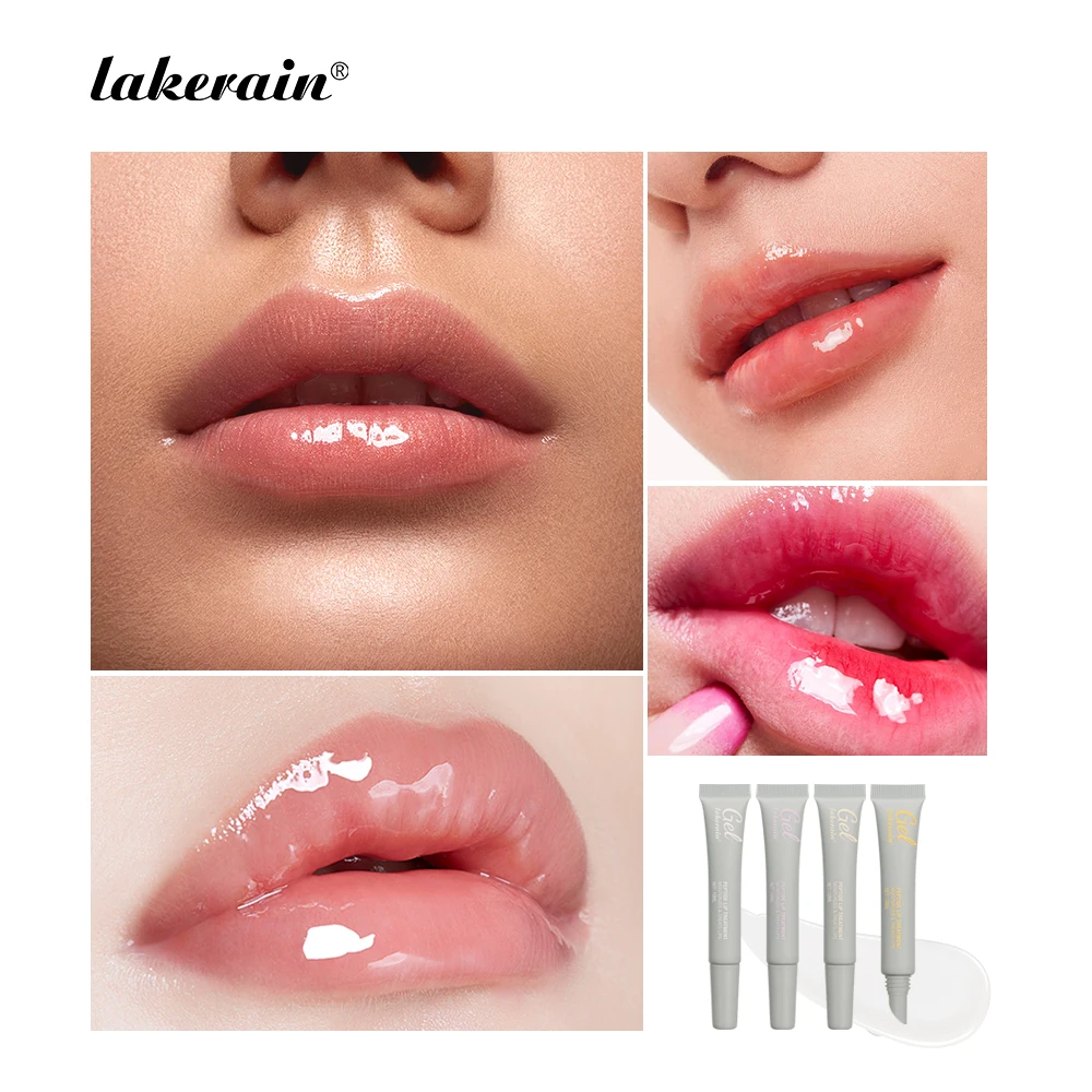 10ml Moisturizing Peptide Lip Treatment Lip Mask Gel Remove Dead Skin Lipstick Base Lip Cream Lip Care Mask Reduce Lip Lines - Image 5