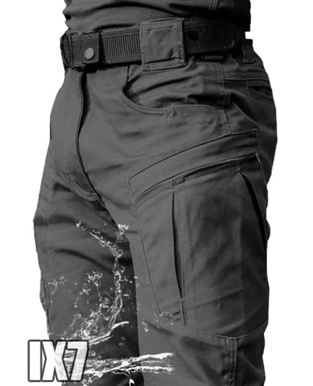 Asian Size Men City Pants Cargo Trousers Multi-pocket Waterproof Wear-resistant Casual Training Overalls Clothing