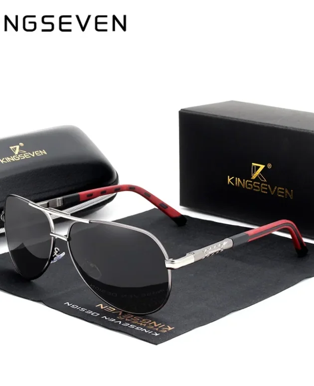 KINGSEVEN Pilot Sunglasses For Men Women Driving Vacation Eyewear Polarized UV400 High Quality Glasses