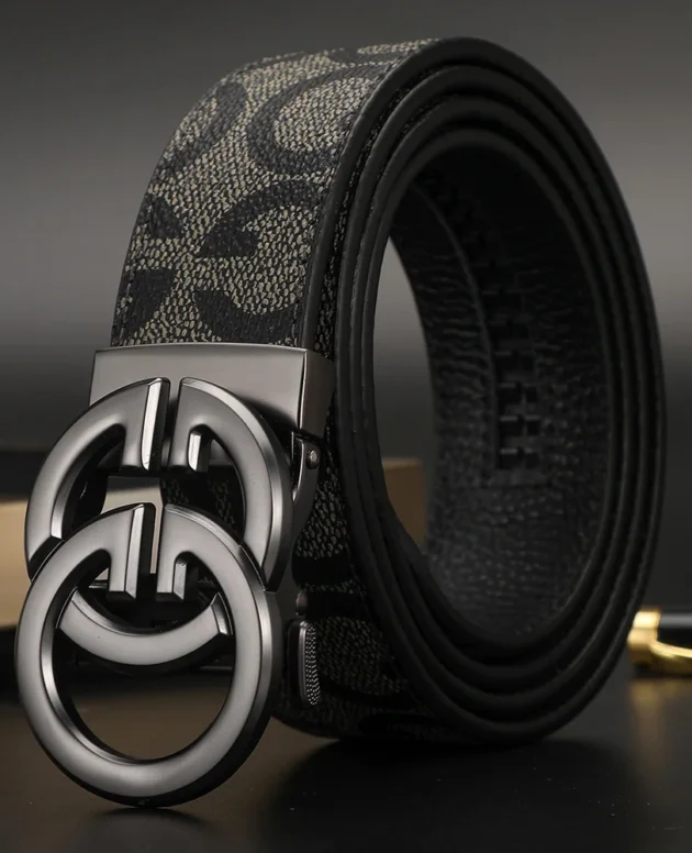 2024 New business Male Famous Style Metal Automatic Buckle Luxury Brand Women Belt Genuine Leather Belts for Men Strap jeans