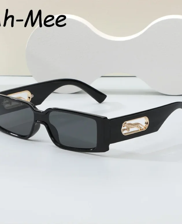 Rectangle Luxury Brand Sunglasses Women Leopard Square Sun Glasses Men Punk Eyeglasses Shades UV400