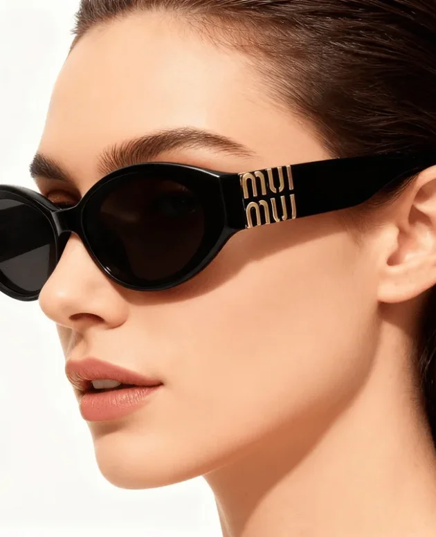 Luxury Glamour Sunglasses For Women And Men Oval Minimalist Fashion Brand Sun Glasses Unisex Stylish Shades UV400