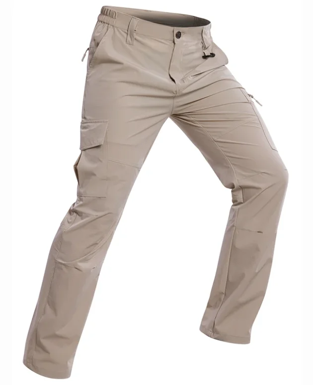 Men’s Lightweight Hiking Pants Quick Dry Water Resistant Tactical Work Outdoor Fishing Cargo Trousers