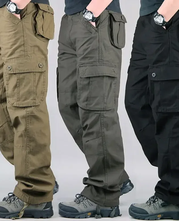 Tactical Cargo Pants Men Cotton Overalls Outdoor Work Trousers Big Size Hombre Clothing Camo Hiking Pants