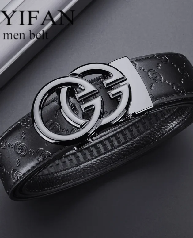 Men's designer belts luxury business belts high quality alloy buckle automatic buckle adjustable