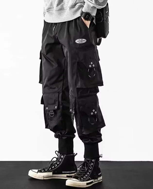 Trendy Streetwear Quick Dry Ice Silk Pants Men Classic Cargo Pants Man Summer Thin New Style Straight Leg Versatile Casual Pants