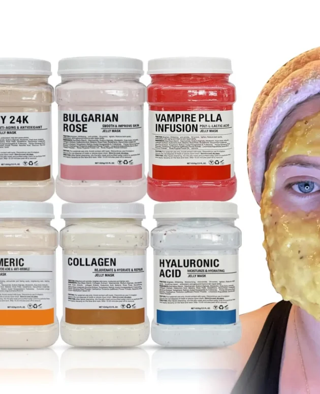 6PCS Jelly Mask Powder Wholesale 650G Professional Masks Beauty Salon Use Facial Skin Care Products
