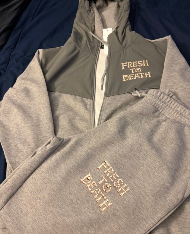 FTD Fresh To Death Embroidered Tracksuit