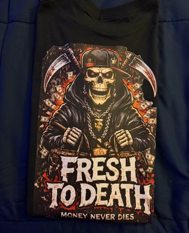 FTD Money Never Dies Skull Tee
