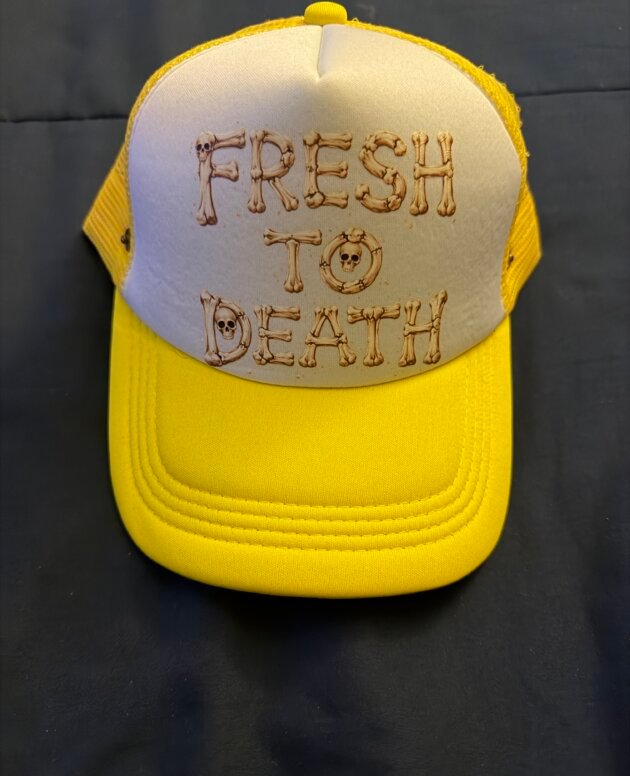 FTD Fresh To Death Yellow Trucker Cap