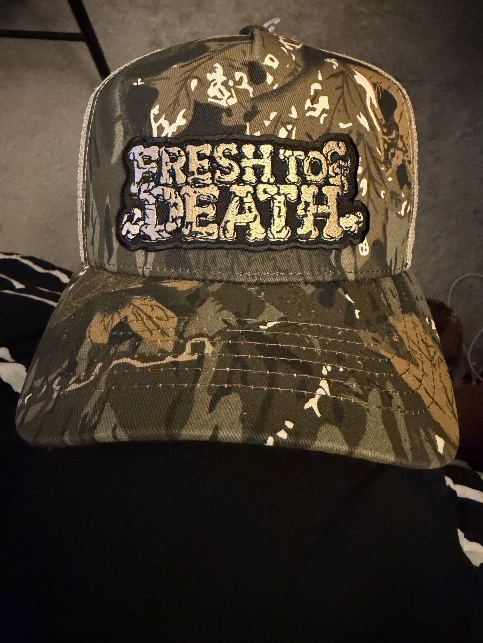 FTD Orange Camo Trucker Cap - Image 3