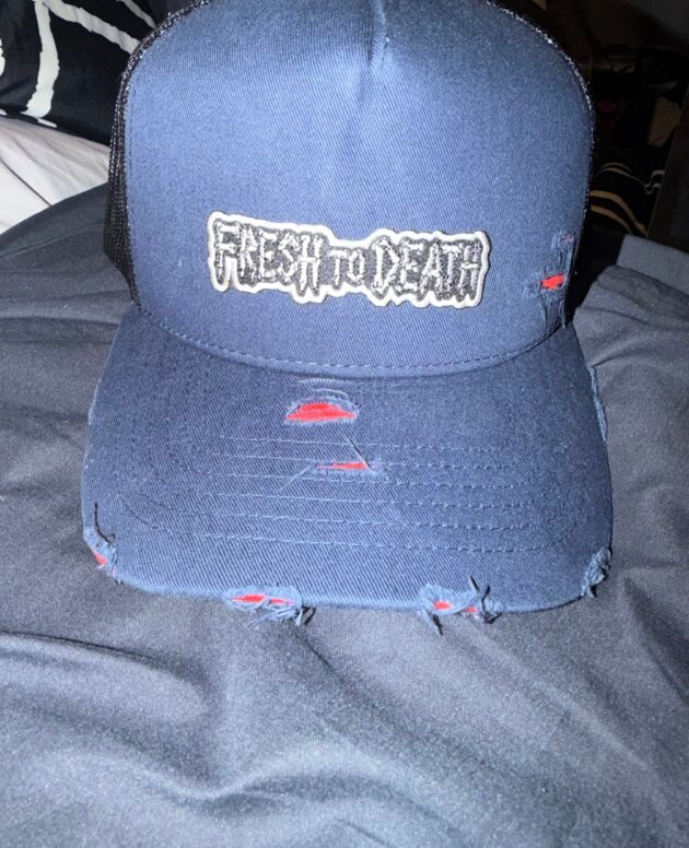 FTD Fresh To Death Blue Distressed Cap