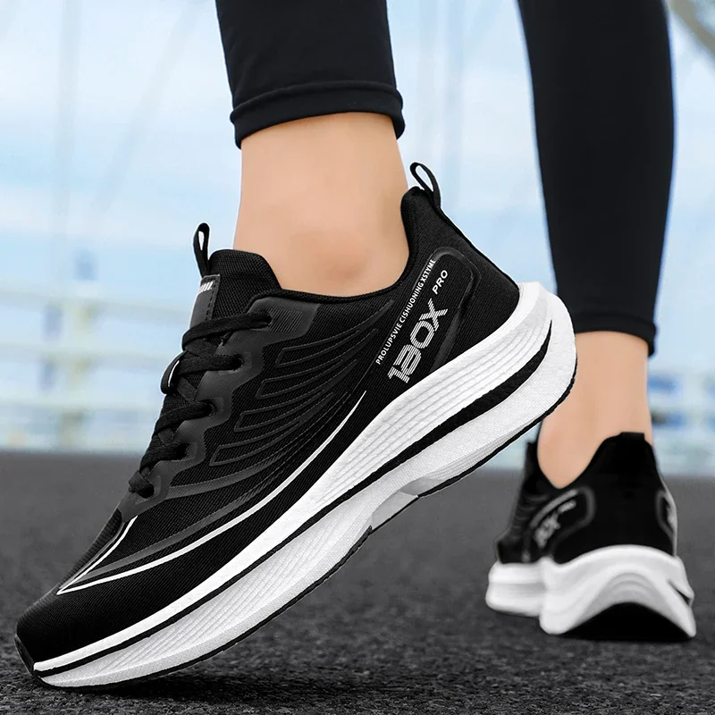 New Men's Carbon Plate Sneakers Outdoor Soft Sole Mesh Sports Shoes Running Shoes Light Anti-Slip Casual Couple Tennis Shoes - Image 4