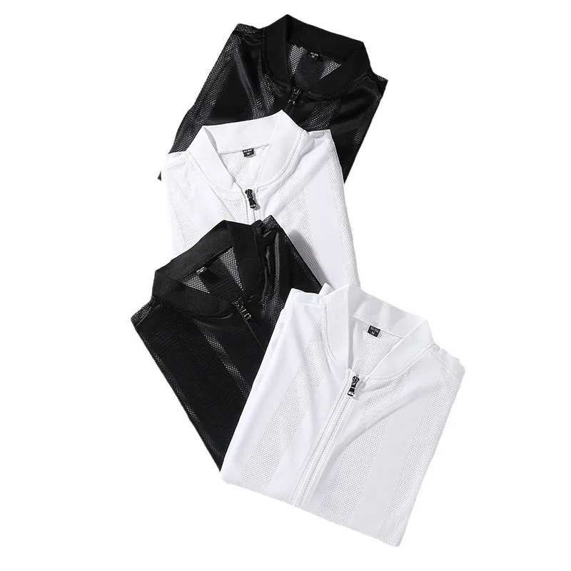 Lightweight Sun Protection Clothing Men's Summer Casual Collar Hollow Breathable Coat Outdoor UV Riding Fishing Skin Windbreaker - Image 6