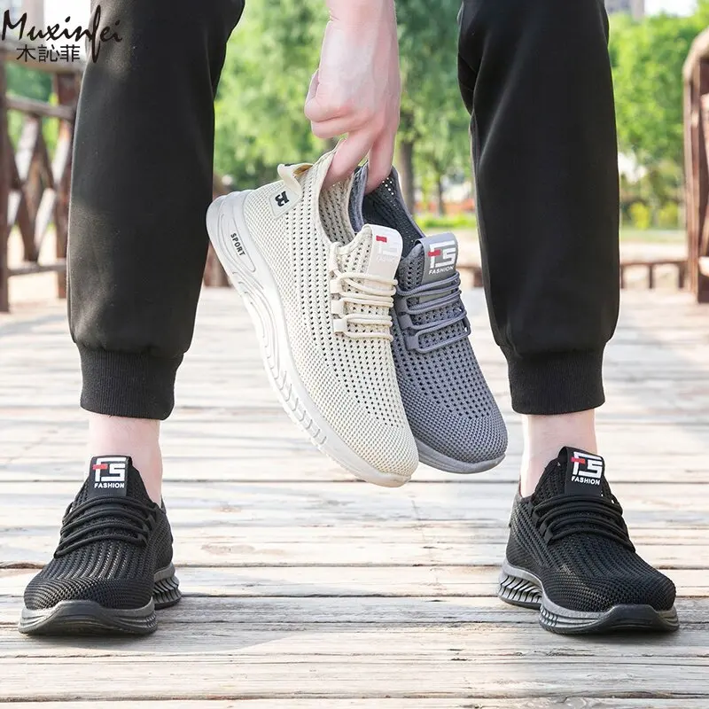 Men's Summer Casual Breathable Mesh Trendy Sports Shoes Soft Soled Non Slip Running Shoes Lightweight 39-45 - Image 4