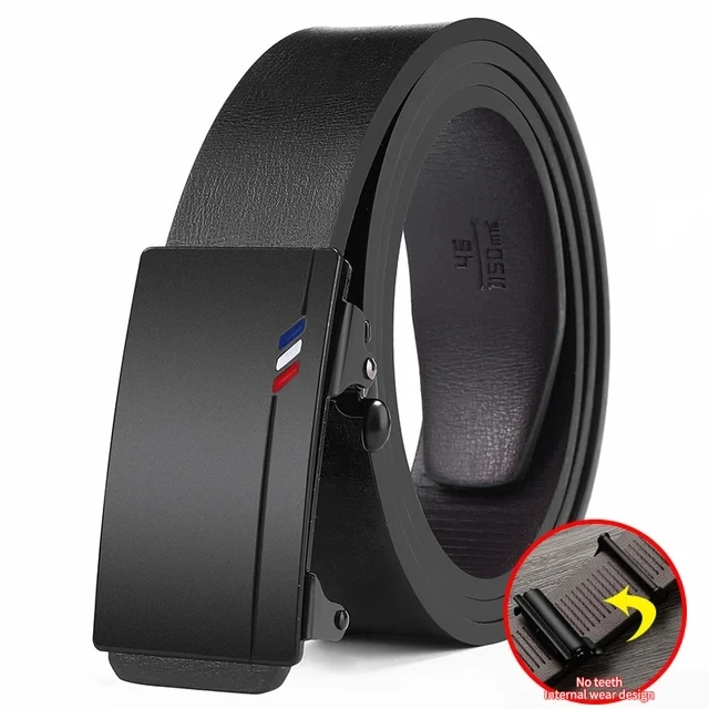 Belts Famous Brand Belt Men Mens Belts Quality Genuine Luxury Leather Belt For Men Belt Male Strap Male Metal Automatic Buckle - Image 2