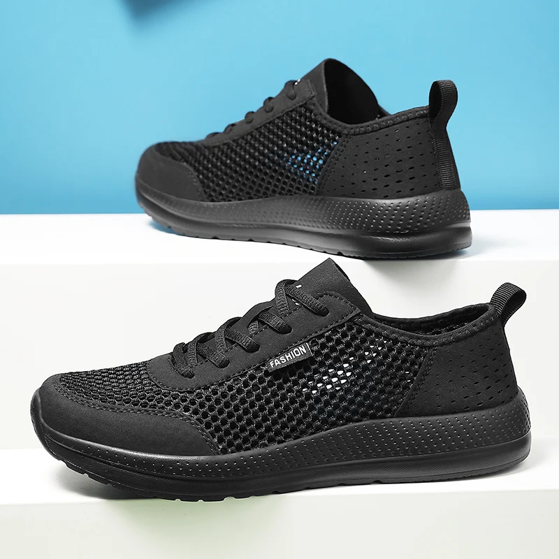 Men Soft Sport Shoes Breathable Fashion Mesh Running Shoes Comfortable Man High Quality Outdoor Lightweight Sneakers for Men - Image 4