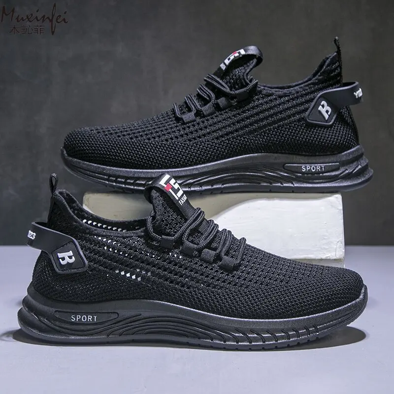 Men's Summer Casual Breathable Mesh Trendy Sports Shoes Soft Soled Non Slip Running Shoes Lightweight 39-45 - Image 2