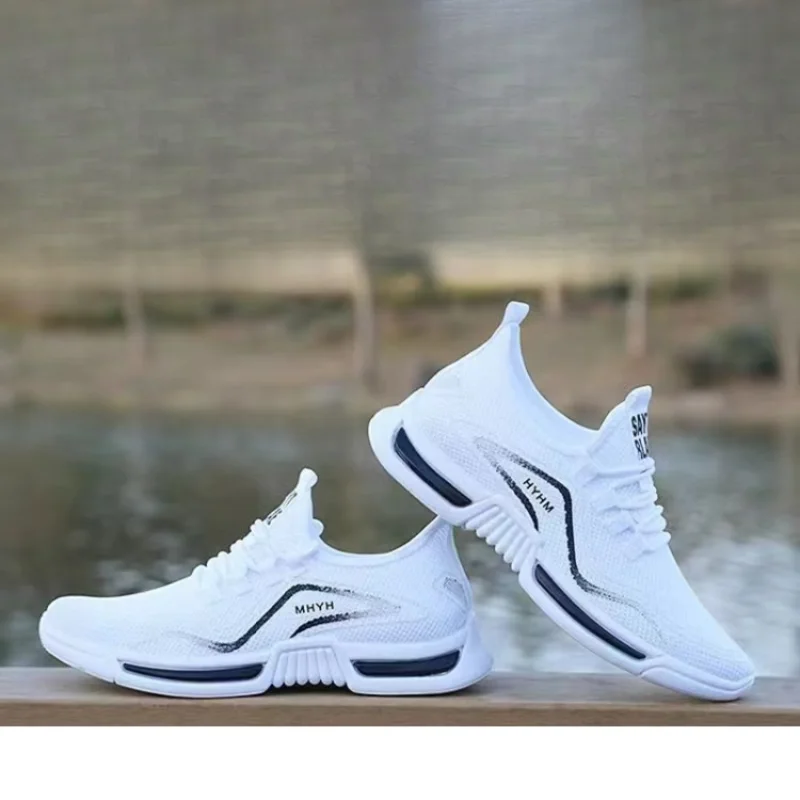 Leisure running shoes new summer Men's trendy breathable sneakers soft sole mesh shoes resistant versatile men sports shoes - Image 4